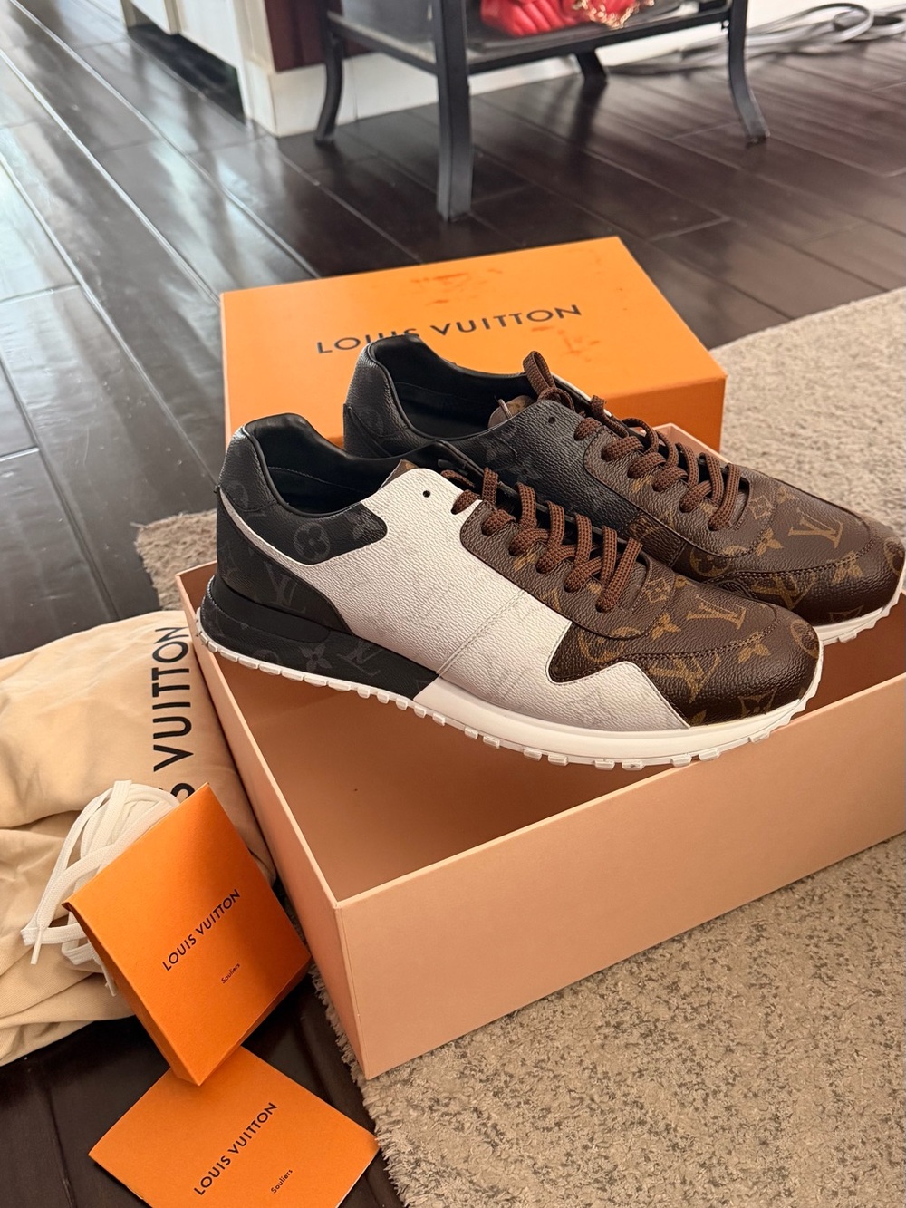 Louis Vuitton Men’s Run Away Monogram Sneaker US 11 (Vuitton size 10 M) Near New